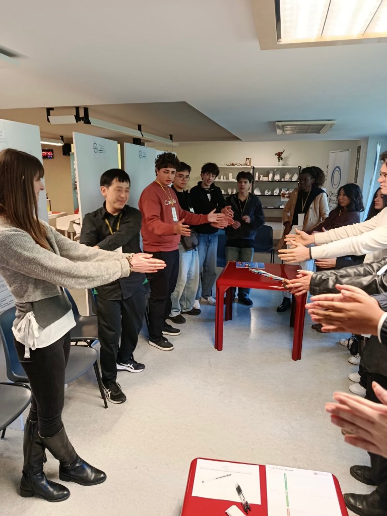 Image of people playing zip-zap-boing at the Marketplace of the Common Good workshop